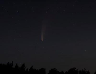 Опубликовано видео наблюдений за кометой NEOWISE над Рязанской областью